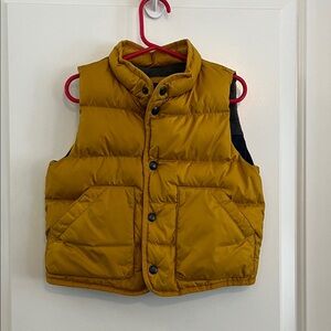 GAP Mustard Yellow Puffer Vest size 2